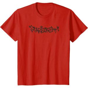 imageKids Transformers Starscream Urban Style Graffiti Text Logo TShirtRed