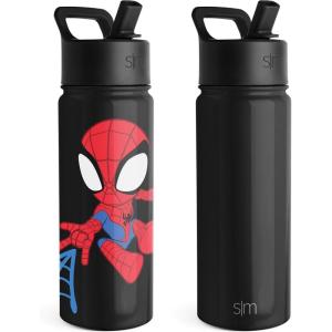 imageSimple Modern Kids Summit Water Bottle with Straw Lid  Transformers 14oz Stainless Steel Cup Insualted Tumbler for Toddlers Boys School  Transformer Bumble BeeMarvelSpidey Kid
