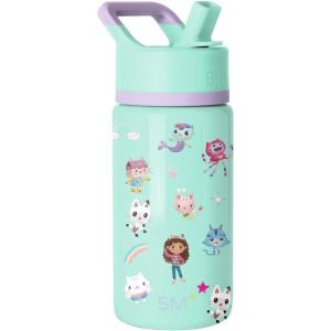 imageSimple Modern Kids Summit Water Bottle with Straw Lid  Transformers 14oz Stainless Steel Cup Insualted Tumbler for Toddlers Boys School  Transformer Bumble BeeGabbys Dollhouse Gabbys Friends