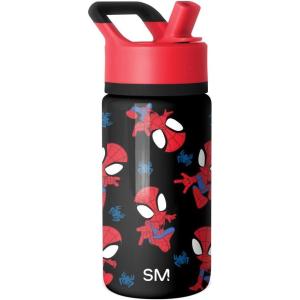 imageSimple Modern Kids Summit Water Bottle with Straw Lid  Transformers 14oz Stainless Steel Cup Insualted Tumbler for Toddlers Boys School  Transformer Bumble BeeMarvel Go Spidey Go