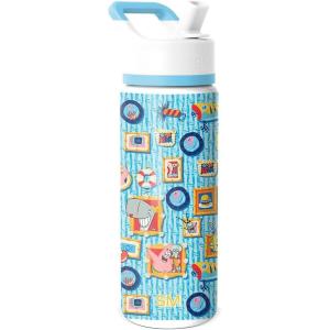 imageSimple Modern Kids Summit Water Bottle with Straw Lid  Transformers 14oz Stainless Steel Cup Insualted Tumbler for Toddlers Boys School  Transformer Bumble BeeSpongeBob Portrait