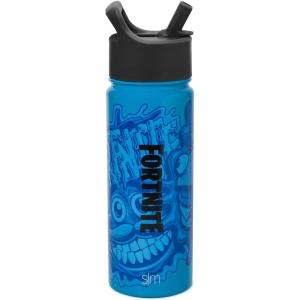 imageSimple Modern Kids Summit Water Bottle with Straw Lid  Transformers 14oz Stainless Steel Cup Insualted Tumbler for Toddlers Boys School  Transformer Bumble BeeFortnite 1