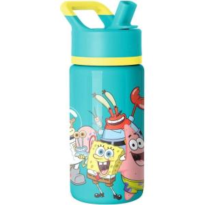 imageSimple Modern Kids Summit Water Bottle with Straw Lid  Transformers 14oz Stainless Steel Cup Insualted Tumbler for Toddlers Boys School  Transformer Bumble BeeSpongeBob Pals