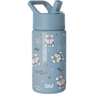 imageSimple Modern Kids Summit Water Bottle with Straw Lid  Transformers 14oz Stainless Steel Cup Insualted Tumbler for Toddlers Boys School  Transformer Bumble BeeStar Wars R2D2 Rebel Droid