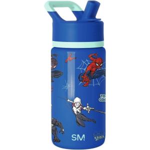 imageSimple Modern Kids Summit Water Bottle with Straw Lid  Transformers 14oz Stainless Steel Cup Insualted Tumbler for Toddlers Boys School  Transformer Bumble BeeMarvel Spiderman Mashup