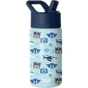 imageSimple Modern Kids Summit Water Bottle with Straw Lid  Transformers 14oz Stainless Steel Cup Insualted Tumbler for Toddlers Boys School  Transformer Bumble BeePaw Patrol Helicopter Chase