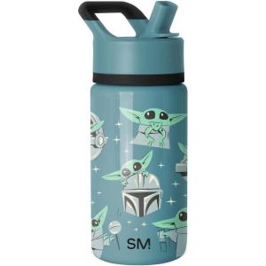 imageSimple Modern Kids Summit Water Bottle with Straw Lid  Transformers 14oz Stainless Steel Cup Insualted Tumbler for Toddlers Boys School  Transformer Bumble BeeStar Wars Grogu Doodle