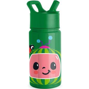 imageSimple Modern Kids Summit Water Bottle with Straw Lid  Transformers 14oz Stainless Steel Cup Insualted Tumbler for Toddlers Boys School  Transformer Bumble BeeCoComelon Watermelon