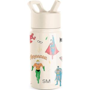 imageSimple Modern Kids Summit Water Bottle with Straw Lid  Transformers 14oz Stainless Steel Cup Insualted Tumbler for Toddlers Boys School  Transformer Bumble BeeDC Comics Super Hero Boys