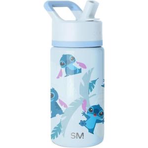 imageSimple Modern Kids Summit Water Bottle with Straw Lid  Transformers 14oz Stainless Steel Cup Insualted Tumbler for Toddlers Boys School  Transformer Bumble BeeDisneyTropical Stitch