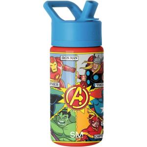 imageSimple Modern Kids Summit Water Bottle with Straw Lid  Transformers 14oz Stainless Steel Cup Insualted Tumbler for Toddlers Boys School  Transformer Bumble BeeMarvel Avengers Comic