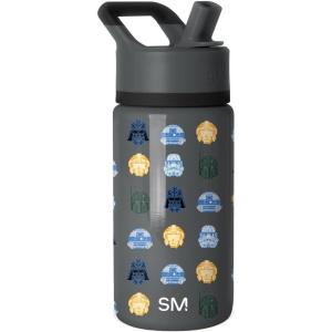 imageSimple Modern Kids Summit Water Bottle with Straw Lid  Transformers 14oz Stainless Steel Cup Insualted Tumbler for Toddlers Boys School  Transformer Bumble BeeStar Wars Helmets