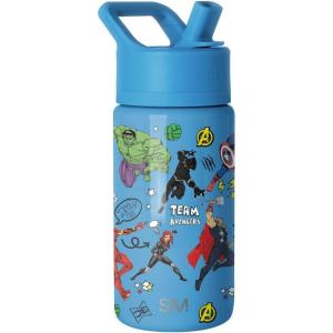 imageSimple Modern Kids Summit Water Bottle with Straw Lid  Transformers 14oz Stainless Steel Cup Insualted Tumbler for Toddlers Boys School  Transformer Bumble BeeMarvelAvengers Heroes