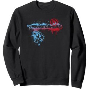 imageTransformers Bumblebee Graffiti Paint Splat Vintage Logo SweatshirtBlack