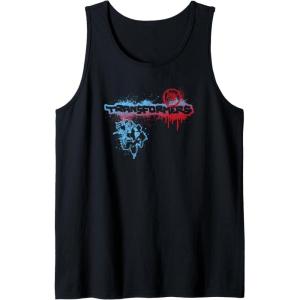 imageTransformers Bumblebee Graffiti Paint Splat Vintage Logo Tank TopBlack