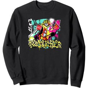 imageTransformers Bumblebee Graffiti Painted Wall Portrait SweatshirtBlack