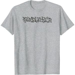 imageTransformers Bumblebee Urban Style Graffiti Text Logo TShirtHeather Grey
