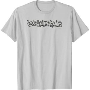 imageTransformers Bumblebee Urban Style Graffiti Text Logo TShirtSilver Grey
