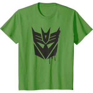 imageTransformers Decepticons Dripping Paint Logo Silhouette TShirtGrass Green
