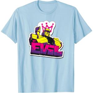 imageTransformers Evil Megatron Neon Graffiti Retro Portrait TShirtBaby Blue