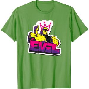 imageTransformers Evil Megatron Neon Graffiti Retro Portrait TShirtGrass Green