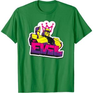 imageTransformers Evil Megatron Neon Graffiti Retro Portrait TShirtKelly Green