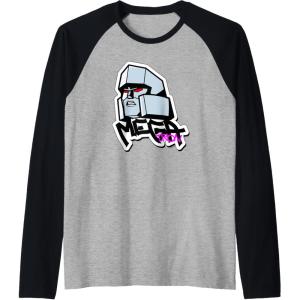 imageTransformers Megatron Urban Style Head Portrait Raglan Baseball TeeBlackAthletic Heather