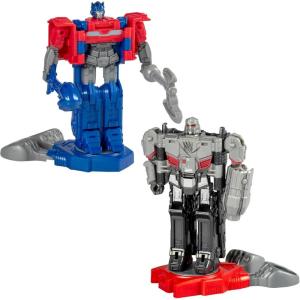 imageTransformers One Robot Battlers Action Figure 2Pack 45Inch Optimus Prime Orien Pax 45Inch Megatron D16 Interactive Toys for Boys and Girls Ages 6 and Up