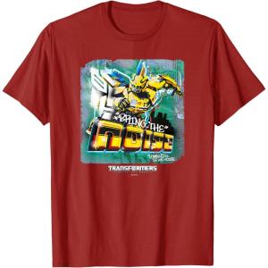 imageTransformers Rise of the Beasts Bring The Noise Bee Art TShirtCranberry Red