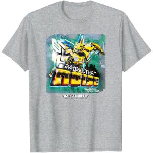 imageTransformers Rise of the Beasts Bring The Noise Bee Art TShirtHeather Grey