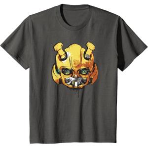 imageTransformers Rise of the Beasts Bumblebee Face Graffiti TShirtAsphalt Grey