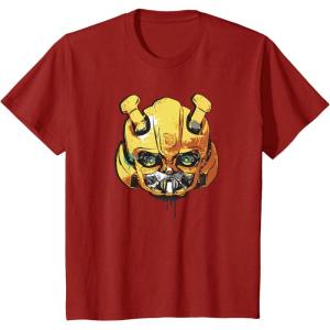 imageTransformers Rise of the Beasts Bumblebee Face Graffiti TShirtCranberry Red