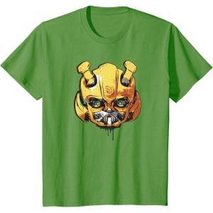 imageTransformers Rise of the Beasts Bumblebee Face Graffiti TShirtGrass Green