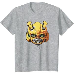 imageTransformers Rise of the Beasts Bumblebee Face Graffiti TShirtHeather Grey