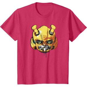 imageTransformers Rise of the Beasts Bumblebee Face Graffiti TShirtRed Heather