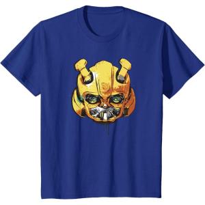 imageTransformers Rise of the Beasts Bumblebee Face Graffiti TShirtRoyal Blue