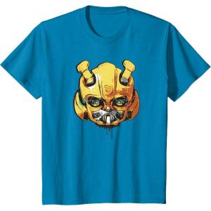 imageTransformers Rise of the Beasts Bumblebee Face Graffiti TShirtSapphire Blue