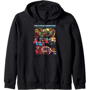 imageTransformers Rise of the Beasts Epic Graffiti Battle Panels Zip HoodieBlack