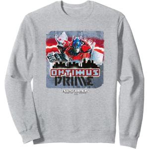 imageTransformers Rise of the Beasts Optimus Distressed Shot SweatshirtHeather Grey