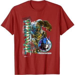 imageTransformers Rise of the Beasts Optimus Primal Urban Style TShirtCranberry Red