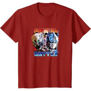 imageTransformers Rise of the Beasts Primal Battle Action Poster TShirtCranberry Red