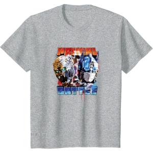 imageTransformers Rise of the Beasts Primal Battle Action Poster TShirtHeather Grey