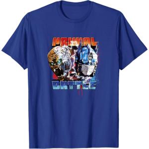 imageTransformers Rise of the Beasts Primal Battle Action Poster TShirtRoyal Blue