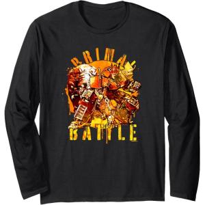 imageTransformers Rise of the Beasts Primal Battle Dripping Long Sleeve TShirtBlack