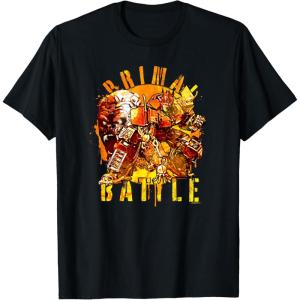 imageTransformers Rise of the Beasts Primal Battle Dripping TShirtBlack