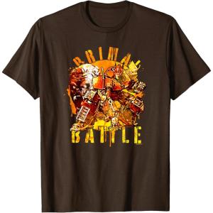 imageTransformers Rise of the Beasts Primal Battle Dripping TShirtBrown