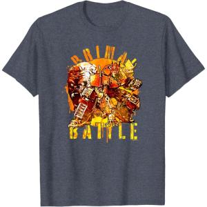 imageTransformers Rise of the Beasts Primal Battle Dripping TShirtHeather Blue