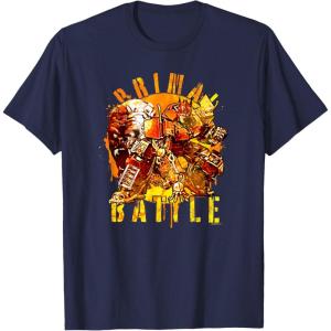imageTransformers Rise of the Beasts Primal Battle Dripping TShirtNavy Blue