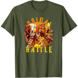 imageTransformers Rise of the Beasts Primal Battle Dripping TShirtOlive Green