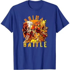imageTransformers Rise of the Beasts Primal Battle Dripping TShirtRoyal Blue